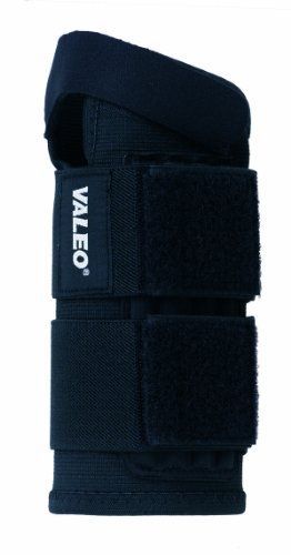 Valeo Elastic Double Wrap Wrist Support (Black, X-Large)