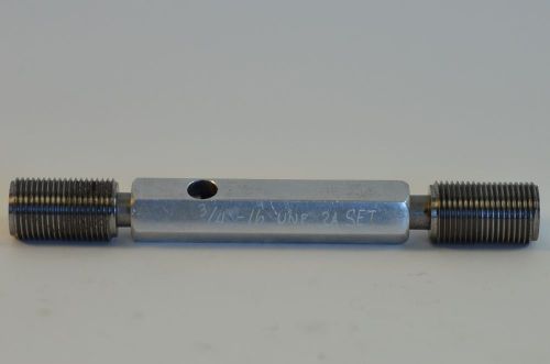 3/4 - 16 - unf - 2a gopd .7079  no-gopd .7029 go &amp; no-go thread plug gage for sale