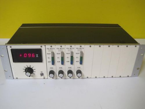 Ysi yellow springs instrument o2 tester 18053 + 4 18172 oxygen module 10 channel for sale