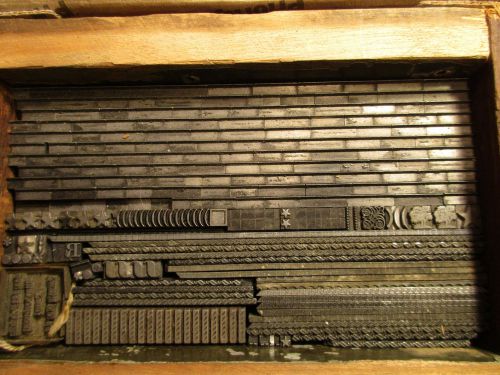 Letterpress Lead Type 12 &amp; 24 Pt. Dingbats, Rule, &amp; Sundries  H50