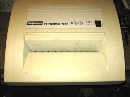 Fellowes 420 Shredder top case NO SWITCH INCLUDED