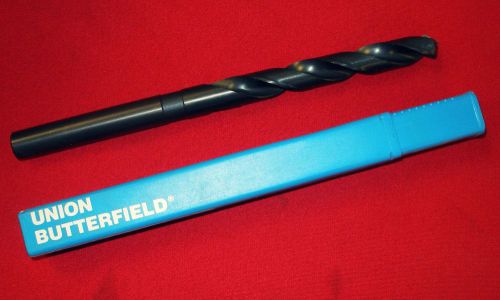 Union butterfield 4710121 39/64 hss taper length drill bit 8.75&#034; oal usa made for sale