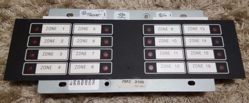 Simplex 4602-9101 LCD Annunciator - 16 Zone - Excellent Condition