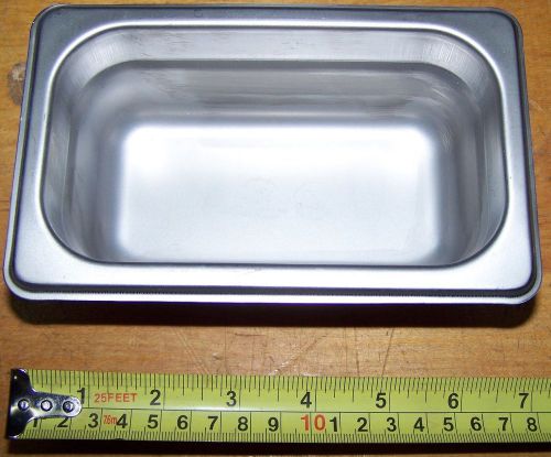 Stainless steel steam table pan jr57902 1/9 size for sale