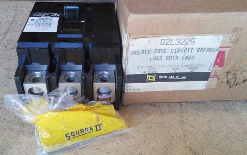 Square d #q2l3225 240 volt 225 amp 3 pole circuit breaker for sale