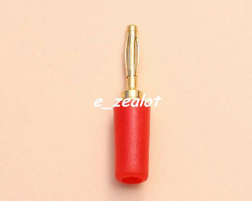 10pcs red 2mm banana plug multimeter test pin perfect male connector for sale