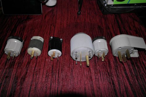 Lot of multiple 20a/30a 125v and 30a 250v plugs! (six in total!) for sale