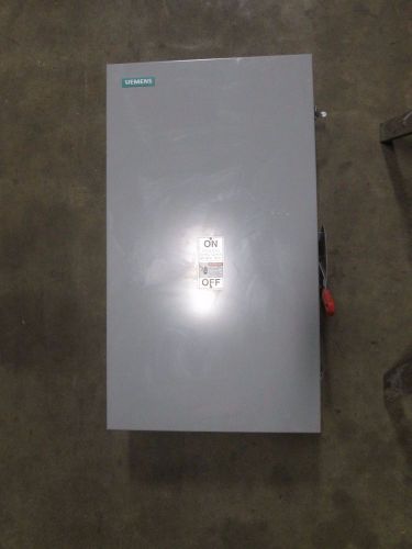 Siemens 400 Amp Safety Switch HNF365 600 VAC non fusible 3 pole 3 wire