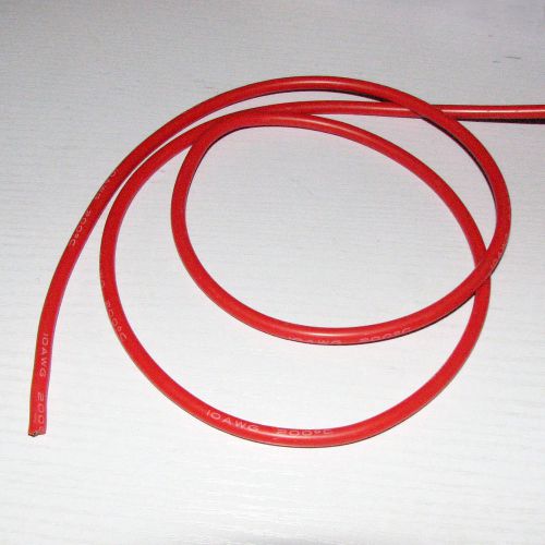 10awg red soft silicone wire x1m hot sale wholesale price dropship free shipping for sale