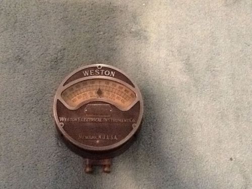 Antique Weston Electrical Instrument Co. Model 24 DC Milliamperes