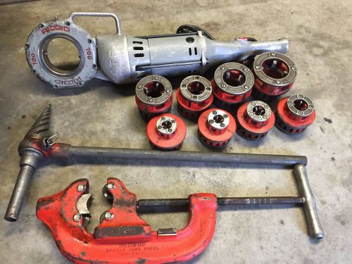 Ridgid 700 pipe threader machine with 8 dies for sale