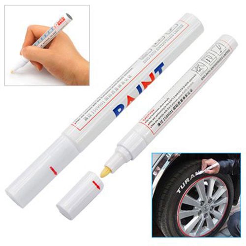 New Permanent Car Tyre Tire Metal Paint Pen Marker,White