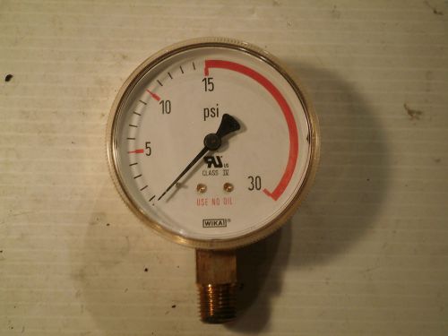 Wika Part No. 8610860 30 PSI Gauge Unused with stains on back of unit, 2.5&#034;