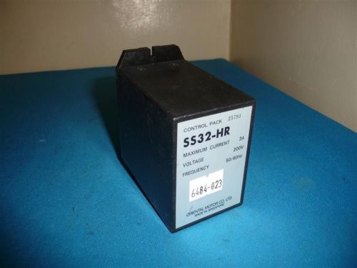 Oriental motor ss32-hr control pack w/o socket for sale