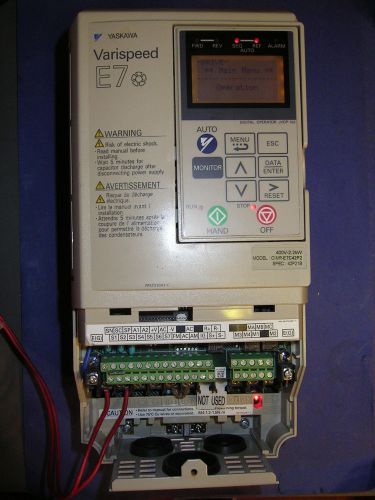 YASKAWA E7  CIMR-E7C42P2 480V/3HP VARIABLE FREQUENCY AC DRIVE