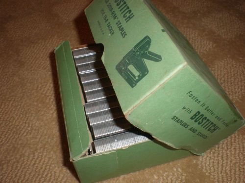 Box of Vintage Bostitch STCR 5019-9/16&#034; T5-8 Tacker Staples 5000 Count -  NOS