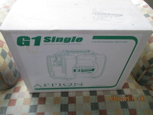 appion gi single star performance in box new refrigerant  recovery system 115v