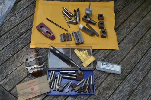 LARGE LOT METALWORKING MACHINIST MILLING HSS END MILLS BITS TAPS STARRETT WRENCH