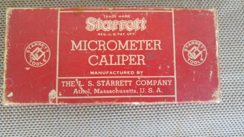 Starett Micrometer Caliper Model T1230RL