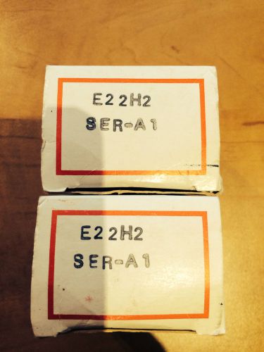 NEW - Lot of 2 Cutler-Hammer E22H2 Red Lens with flange
