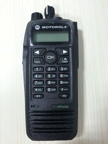 2 x Motorola XPR6550 AAH55QDH9LA1AN UHF  403-470 Mhz