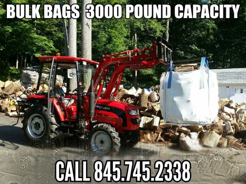 Heavy Duty Bulk Bag, Super Sacks, FIBC, 3000 lb Capacity firewood bags, feedbags