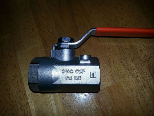 Dynaquip 3/4&#039;&#039; inch DN20 CF8M,  2000 CWP Ball Valve SS  New condition