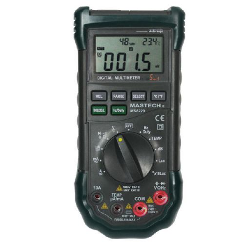 Mastech ms8229 digital temperature humidity lux sound meter multimeter for sale