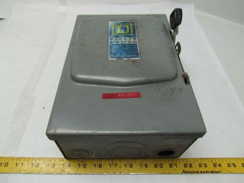 Square D 60amp 240VAC NonFused Safety Switch Disconnect