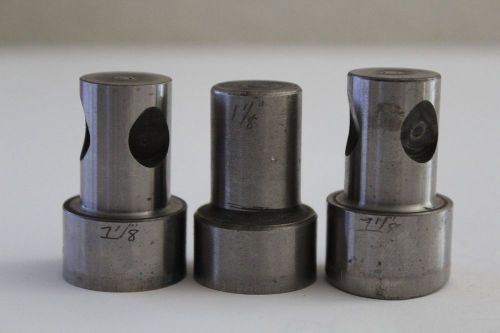 LOT OF 3 PUNCH DI ACRO DIACRO ROPER WHITNEY 1.125 &#034; ROUND PUNCH PRESS 1-1/8&#034;