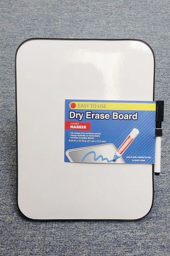 DRY ERASE WHITEBOARD with Marker 8.25&#034; x 10.75&#034; LIGHT DUTY White Board