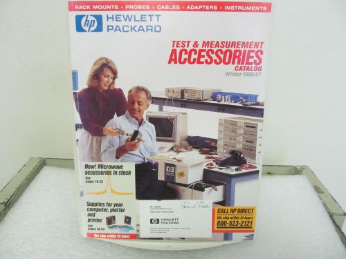 Hewlett Packard Test &amp; Measurement Accessories Catalog..1986/87
