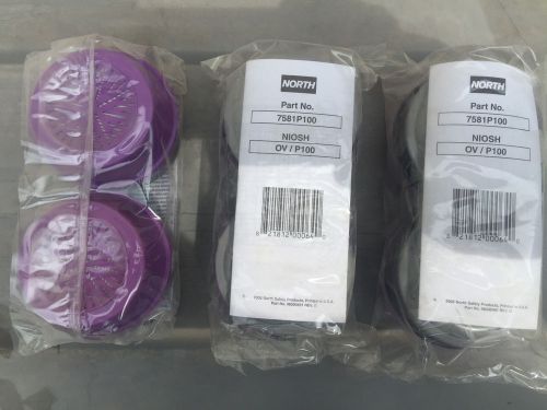 North Respirator Filter sets Part 7581P100 multiple sets of three each available