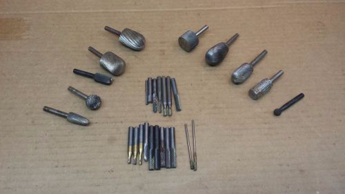 Lot of 28 Assorted Grobet USA HSS bur Rotary file lathe machinist aircraft tool