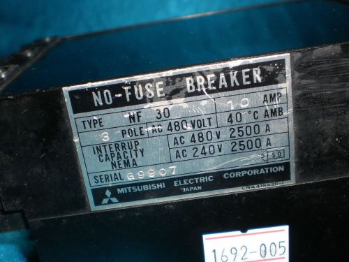 Mitsubishi NF 30 NF30 No- Fuse Breaker