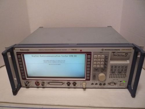 Rohde &amp; Schwarz CMD 80 Digital Communication Tester  AS IS NO RETURNS