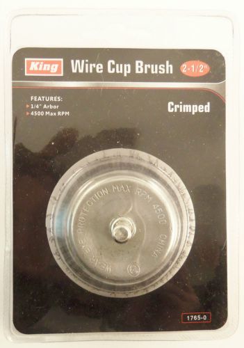 King Crimped Wire 2 1/2” Wire Cup Brush 1765-0