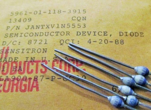 Switching Diode,Sensitron,JANTXV1N5553,5961-01-118-3915,800V 5A 2-Pin Case E