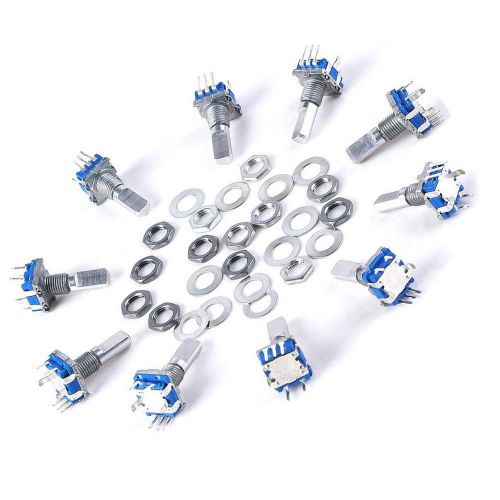 10pcs 12mm Rotary Encoder Push Button Switch Keyswitch Electronic Components Hl