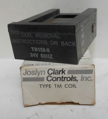 Joslyn clark type tm replacement coil tb159-9 24vac 60hz nib for sale