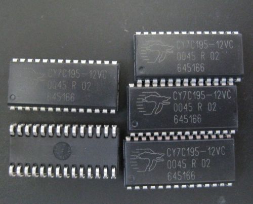 5pcs Cypress CY7C195-12VC SRAM Chip Async Single 5V 256K-Bit 64K x 4-Bit 12ns