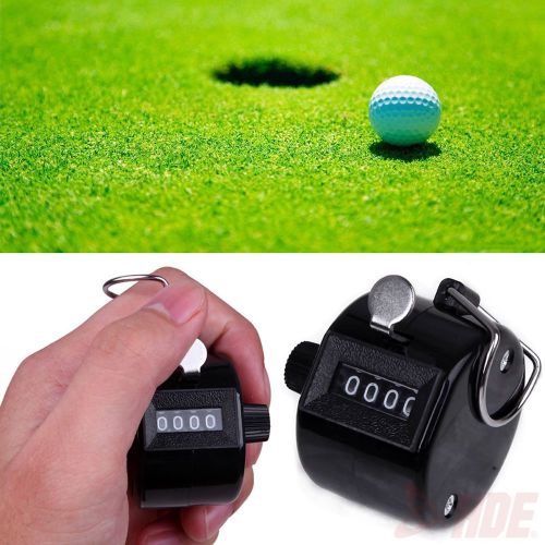 4 Digit Number Manual Handheld Tally Mechanical Clicker Golf Stroke Hand Counter