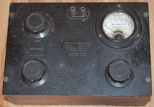 Vintage General Radio Co Output Power Meter 583 A in Wood Case