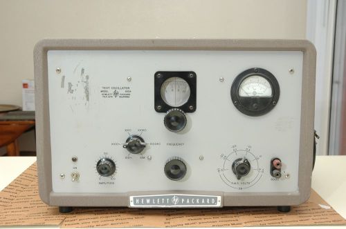 Hewlett Packard Model 650A Test Oscillator with Operating and Service Manual