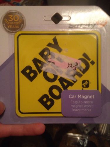 Safety 1st Baby On Board Sign Magnet Free Shipping New