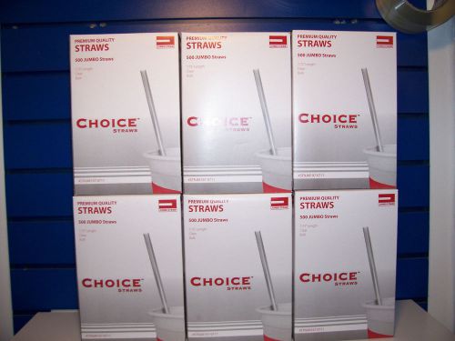 CHOICE CLEAR DRINKING STRAWS CASE OF 3000 STRAWS BULK PACKED