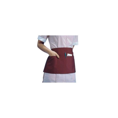 Chef Revival 605WAFH-BG Burgundy Front-of-the-House 3-Pocket Apron