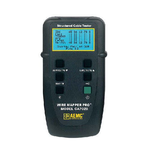 Aemc ca7028 wire mapper pro (lan cable tester) with built-in tone generator for sale