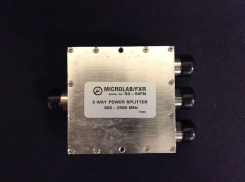 MICROLAB/FXR D3-64FN 3 Way Power Splitter 800-2500 MHz