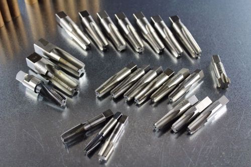 Npt pipe taps assorted lot 1/16&#034;-27 npt to 3/8&#034;-18 npt hanson gtd card 23 total for sale